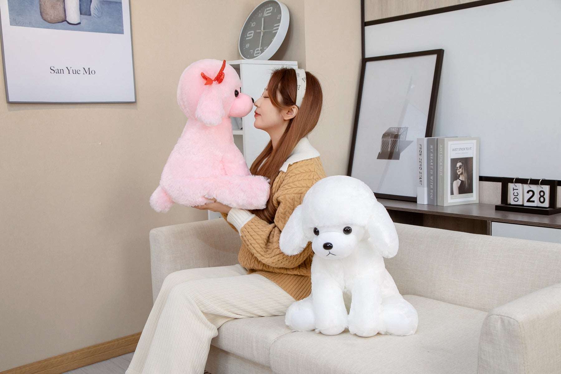 Spot & Fluff The Kawaii Poodle Plushies Duo