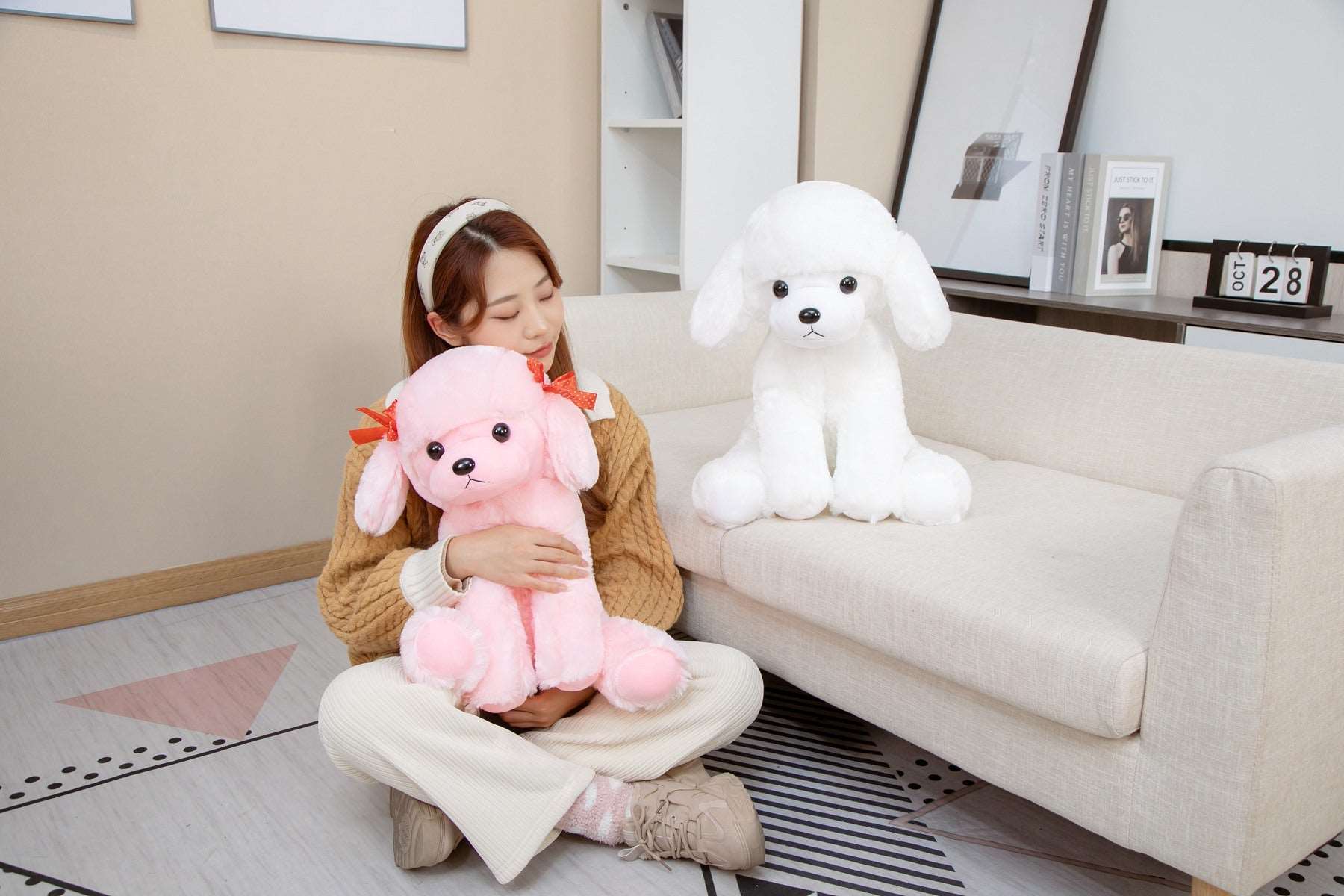 Spot & Fluff The Kawaii Poodle Plushies Duo