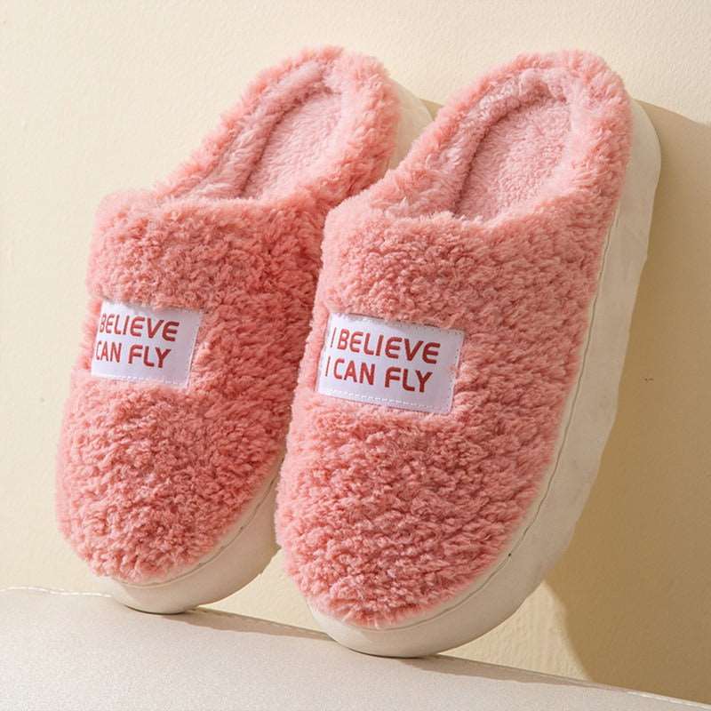 Thick Fluffy Plush Slippers Wakaii