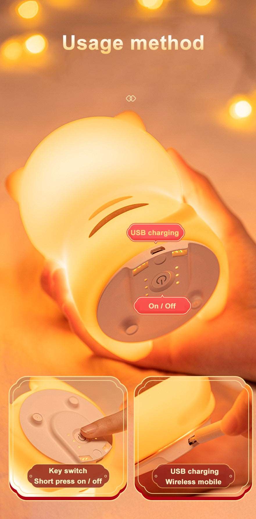 Tiger Dreams LED Night Light Wakaii
