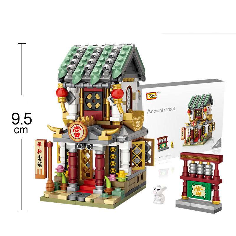 Chinese commercial street view building blocks Wakaii
