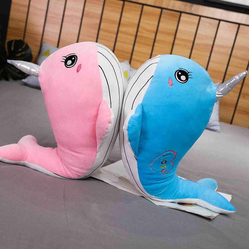 Wally & Glam the Stylish Kawaii Whale Duo Plushies Wakaii
