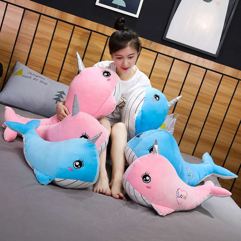 Wally & Glam the Stylish Kawaii Whale Duo Plushies Wakaii