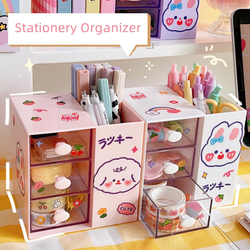 Kawaii Bunny Pen Organizers