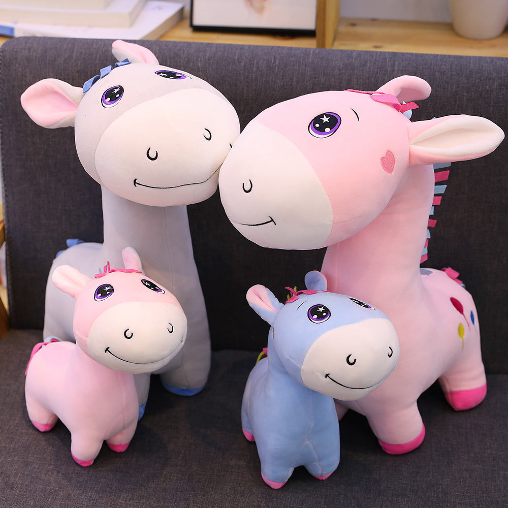 Kawaii Colorful Donkey Plushies