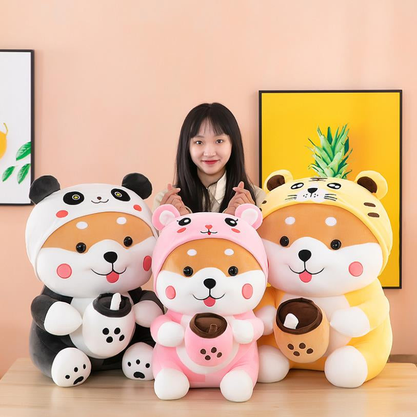 Kawaii Milk Tea Shiba Inu Plushies