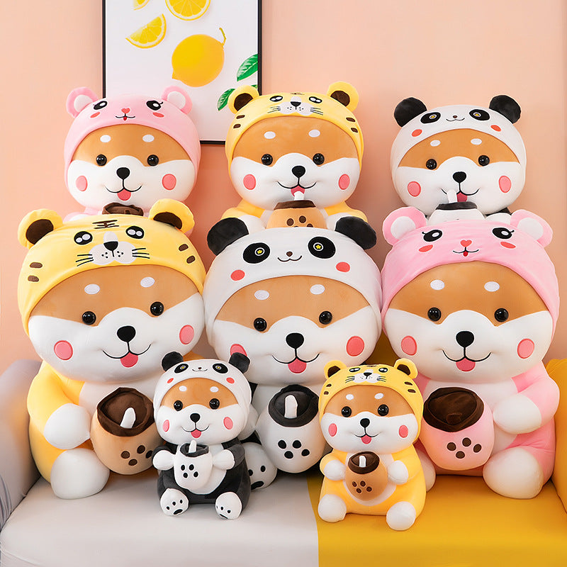 Kawaii Milk Tea Shiba Inu Plushies
