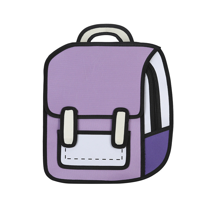 Kawaii 3D Cartoon Canvas Backpacks