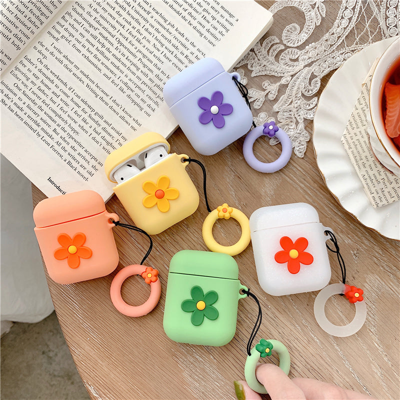 Kawaii Colorful Flower Airpod Cases