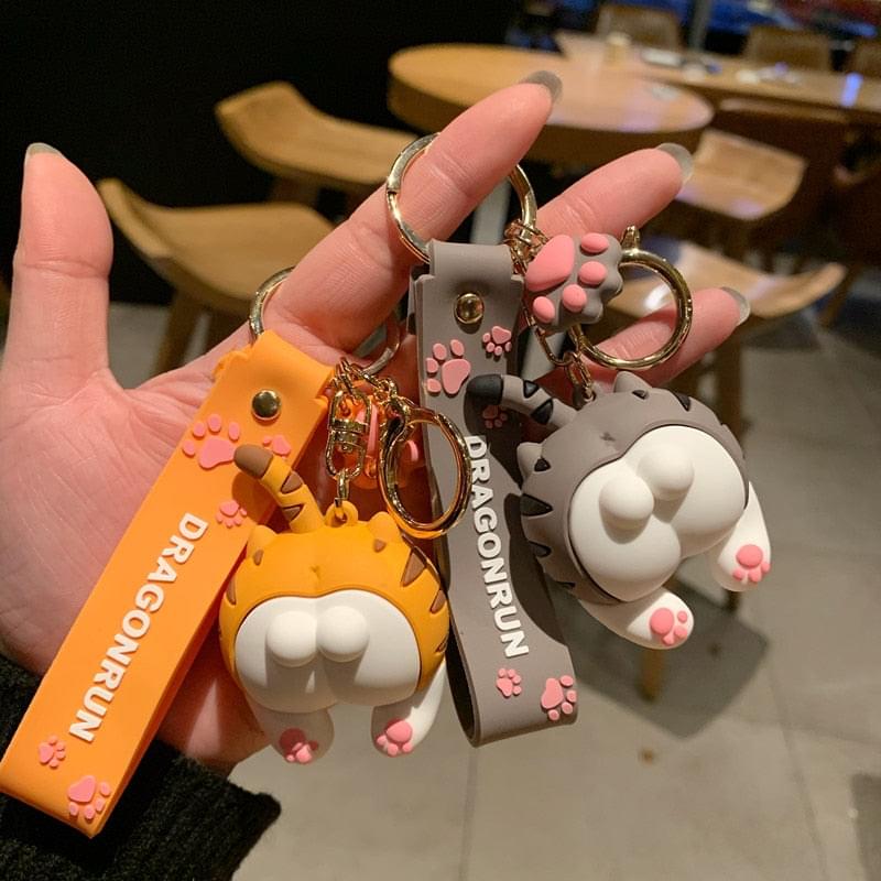 Kawaii Cat Butt Keychains