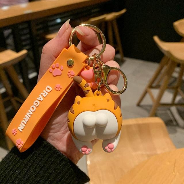 Kawaii Cat Butt Keychains