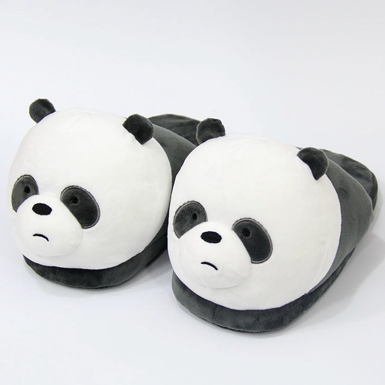 Plush half-pack with cotton slippers Wakaii