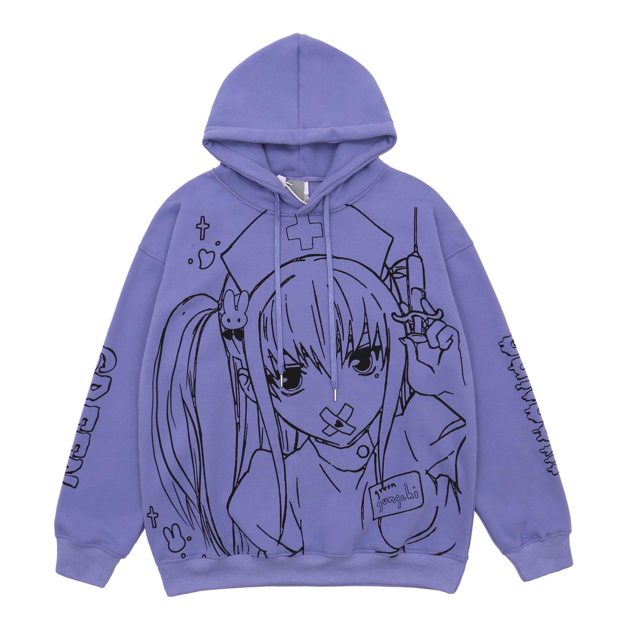 Cute printed loose sweatshirt Wakaii