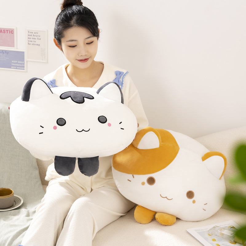 Cutie & Fluffy the Squishy Cat Pillow Plushies Wakaii