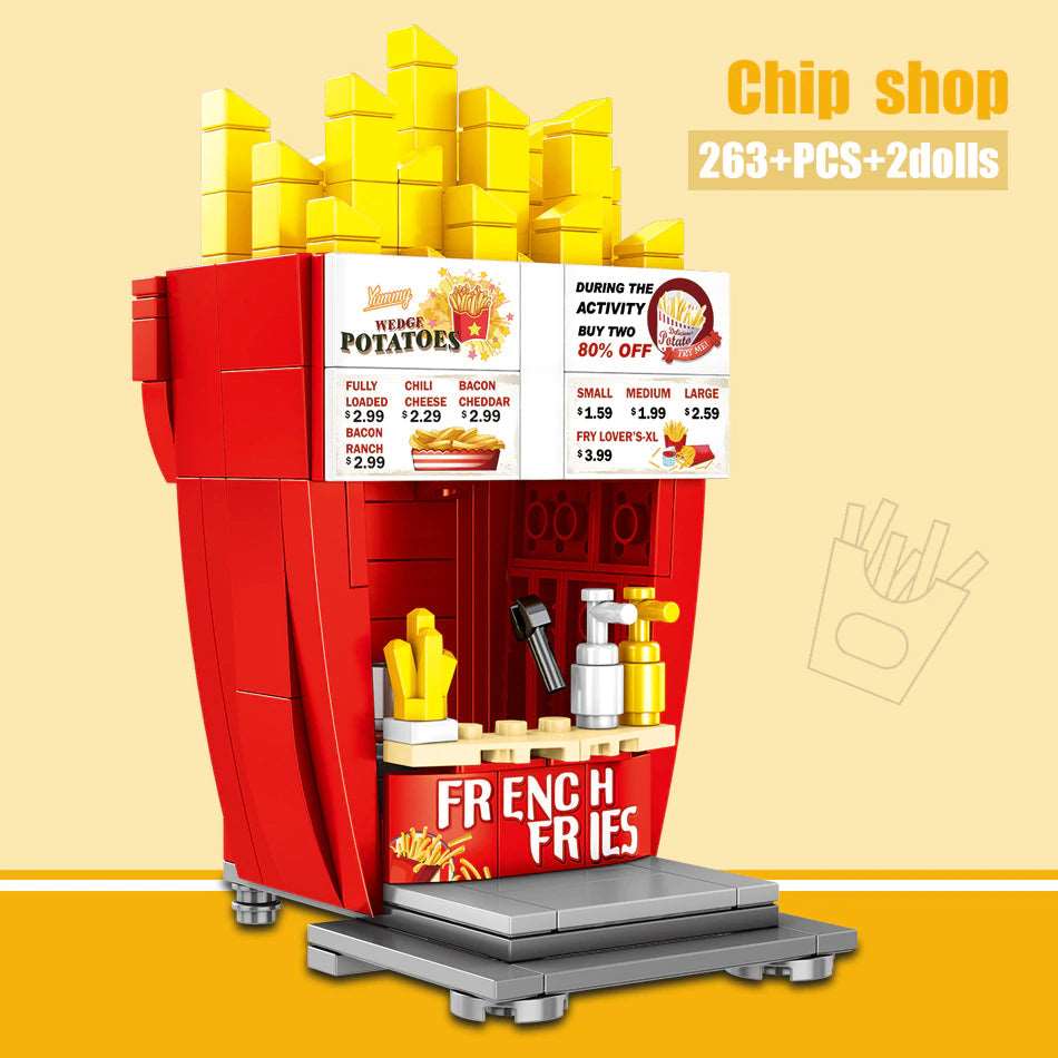 Fast Food Stands Building Blocks - Wakaii