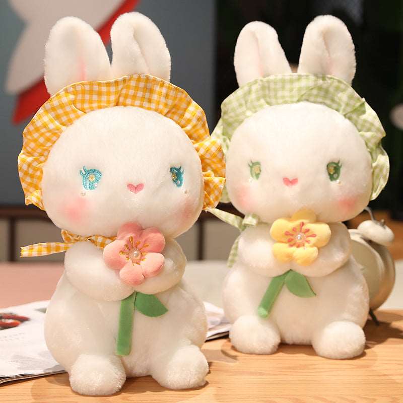 Fluffy the Kawaii Flower Bunny Plushie Wakaii