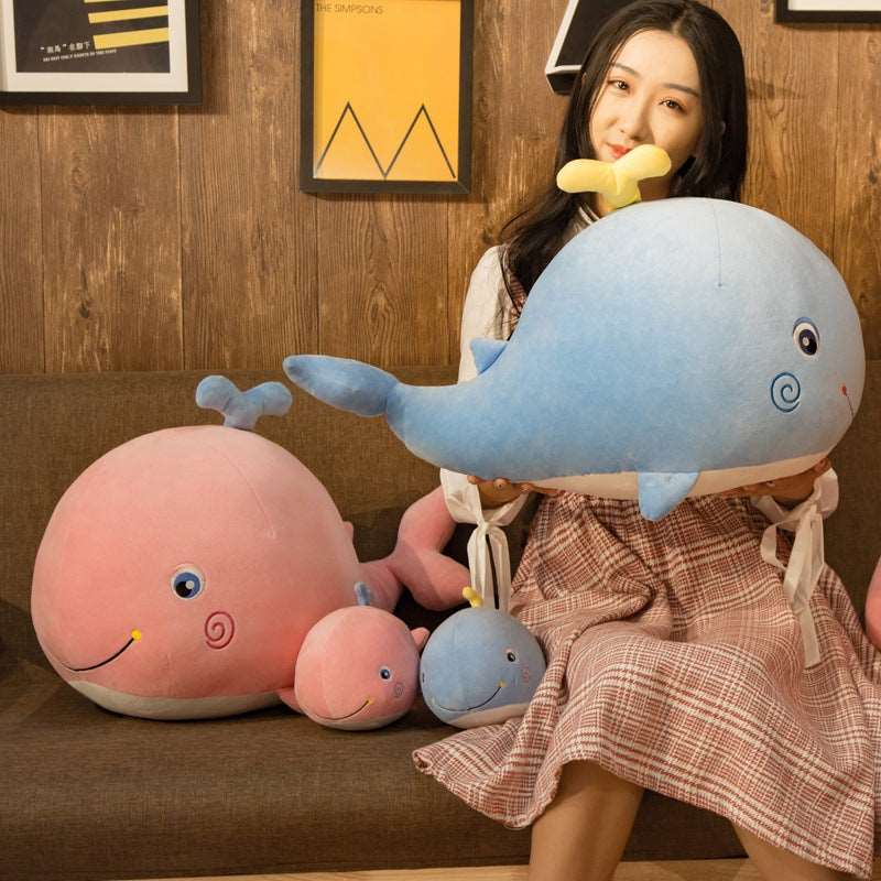 Hailey & Alex the Kawaii Whale Duo Plushies Wakaii