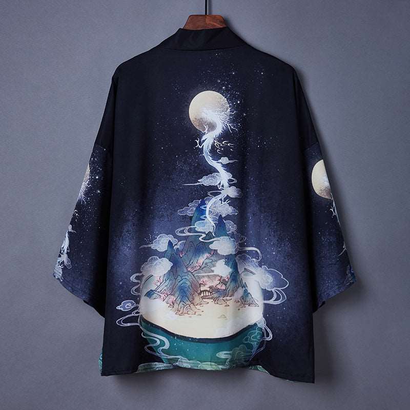 Heavenly Dragon Japanese Kimono Wakaii