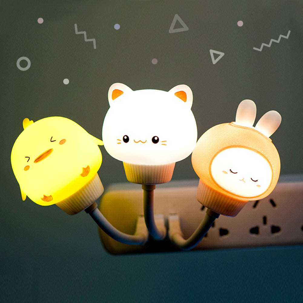 Kawaii Animal Buddies Plug-in Night Lights