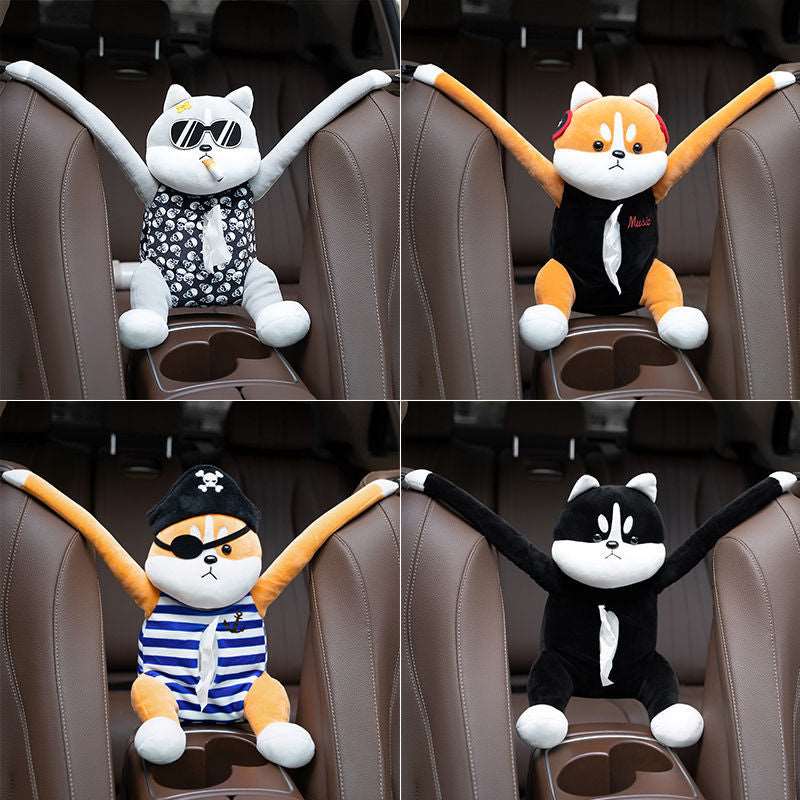 Kawaii Animal Car Tissue Boxes Wakaii