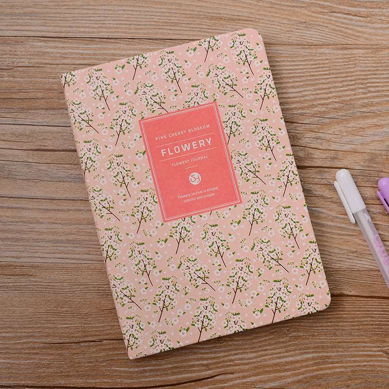 Kawaii Flowery Journal Notebook Wakaii