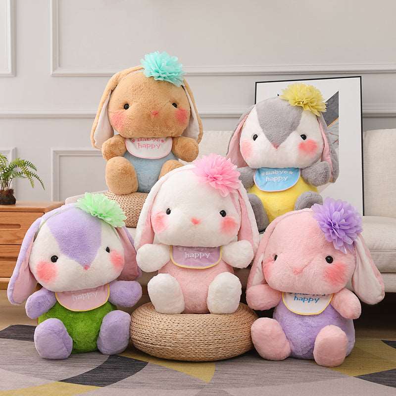 Kawaii Blushing Long Ear Bunny Plushies Wakaii