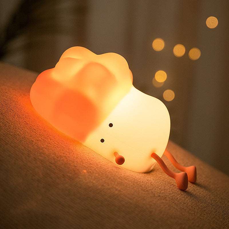Cabbage Night Light USB Rechargeable Silicone LED Lamp For Kid Birthday Gifts Bedroom Room Decor Nightlights Wakaii