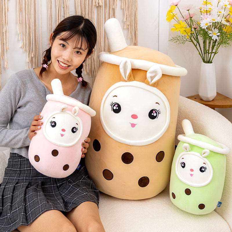 Kawaii Bubble Tea Bunny Plushies Wakaii