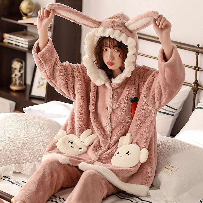 Womens Pajamas Kawaii Bunny Pajamas Bunny Pajama Onesies Bunny