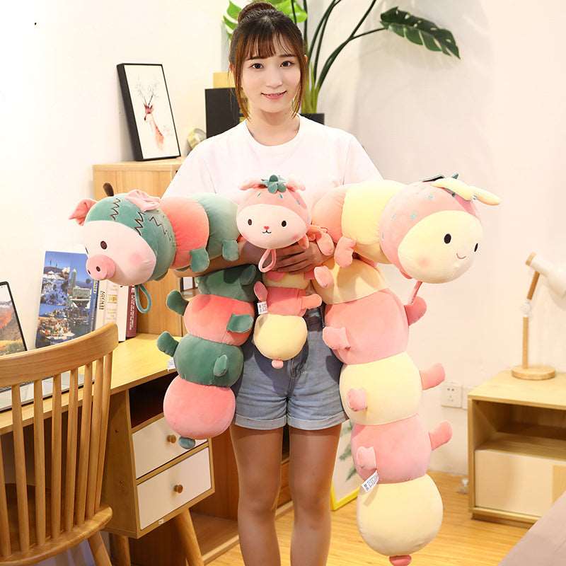 Kawaii Colorful Caterpillar Plushies Wakaii