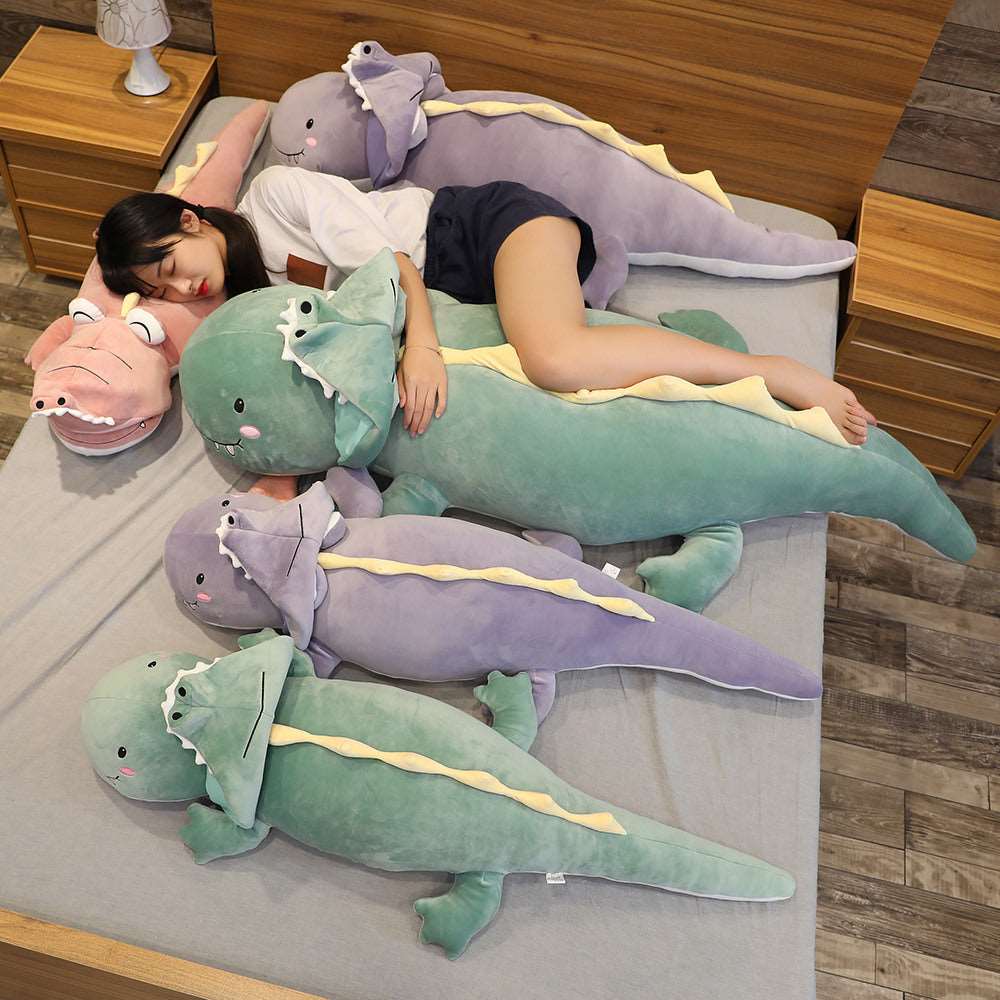 Kawaii Cozy Laying Dino Plushies Wakaii