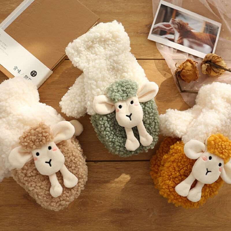 Kawaii Cozy Thick Sheep Mittens