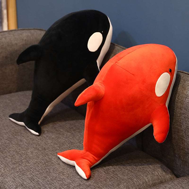 Whale doll pillow sleeping doll black Wakaii