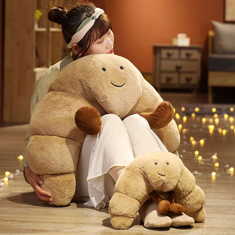 Kawaii Curly Croissant Plushie Wakaii