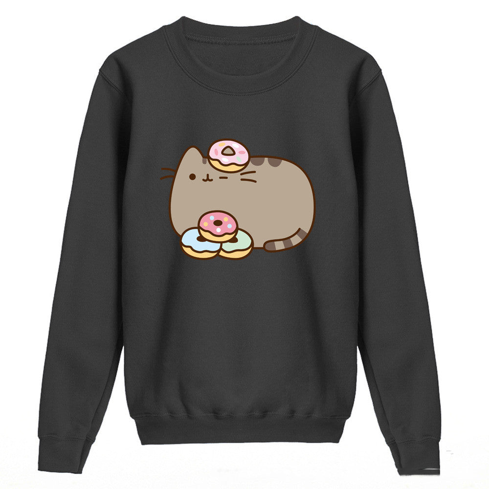 Kawaii Doughnut Cat Sweatshirt Wakaii