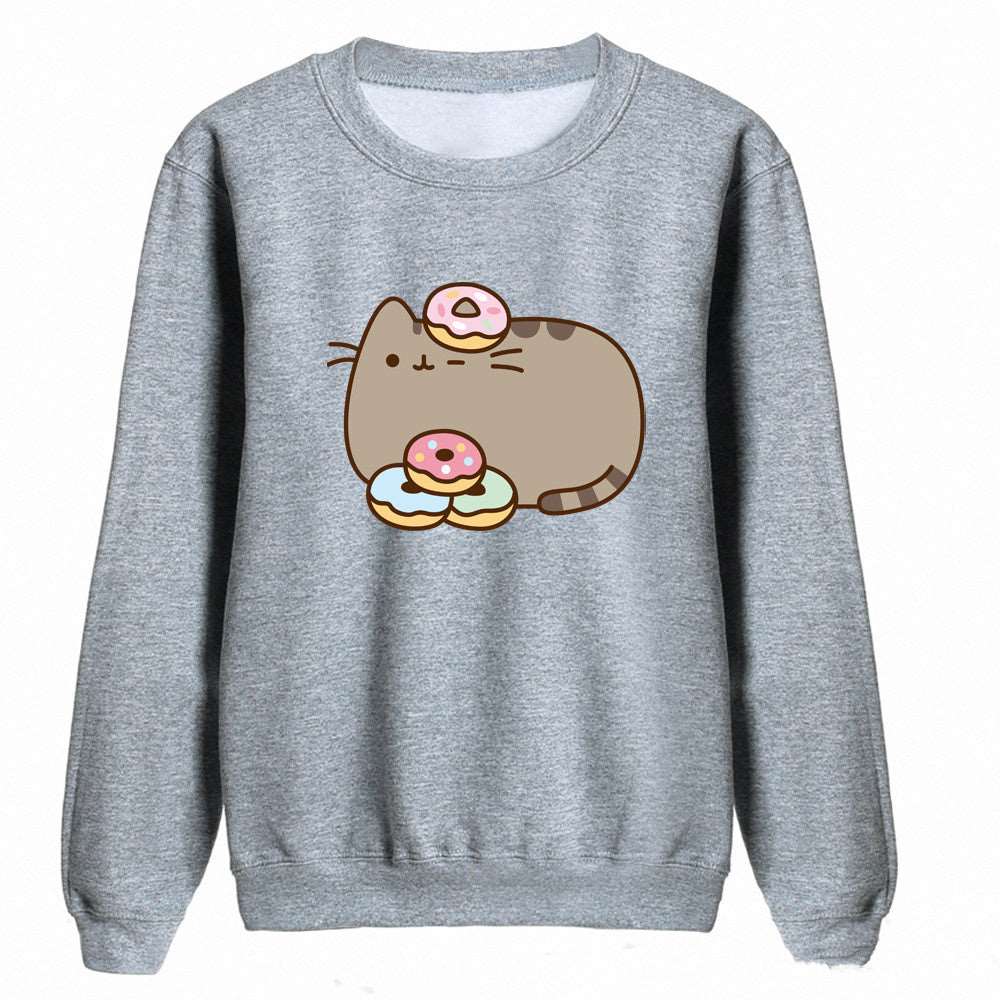 Kawaii Doughnut Cat Sweatshirt