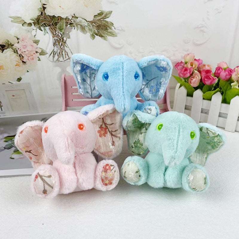 Kawaii Elephant Plush Keychain Wakaii