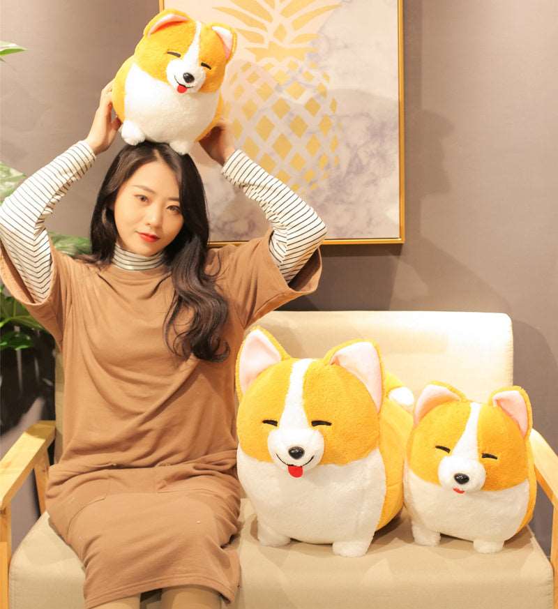 Kawaii Fluffy Corgi Dog Plushies