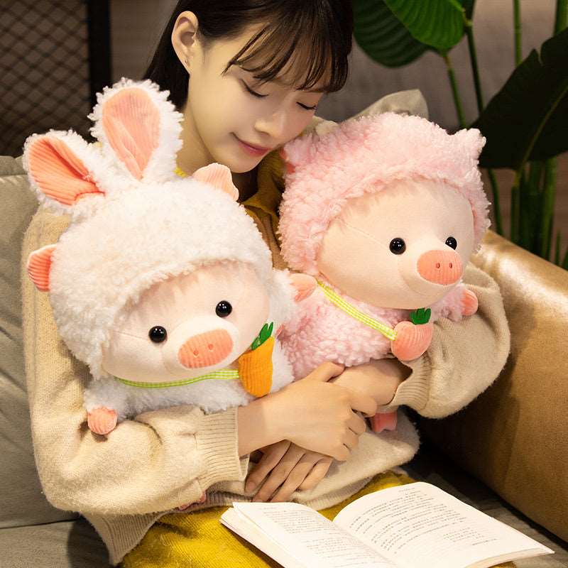 Kawaii Fluffy Cosplay Piggie Plushies Wakaii