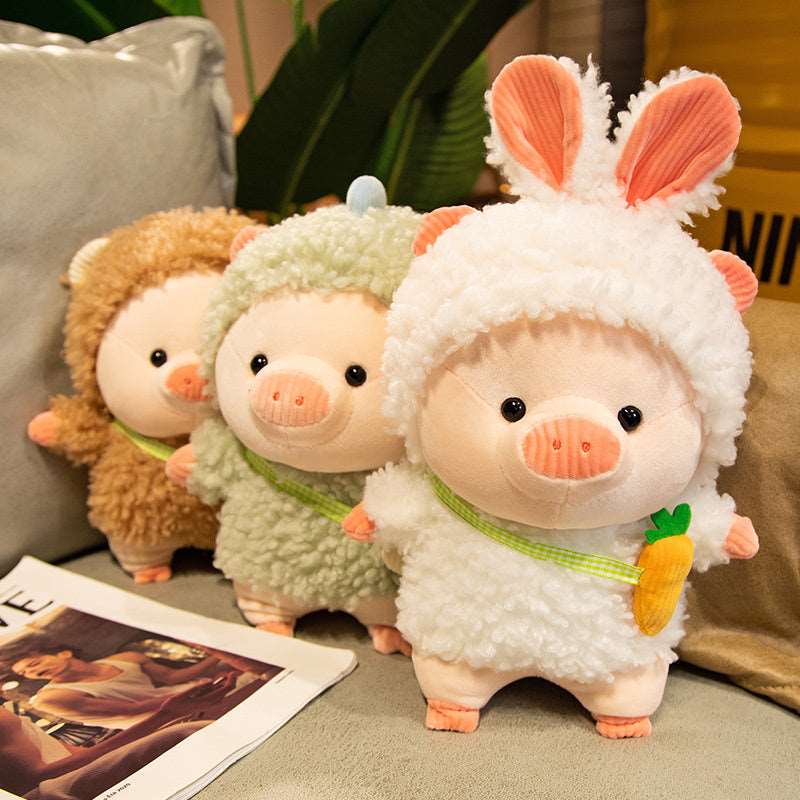 Kawaii Fluffy Cosplay Piggie Plushies Wakaii