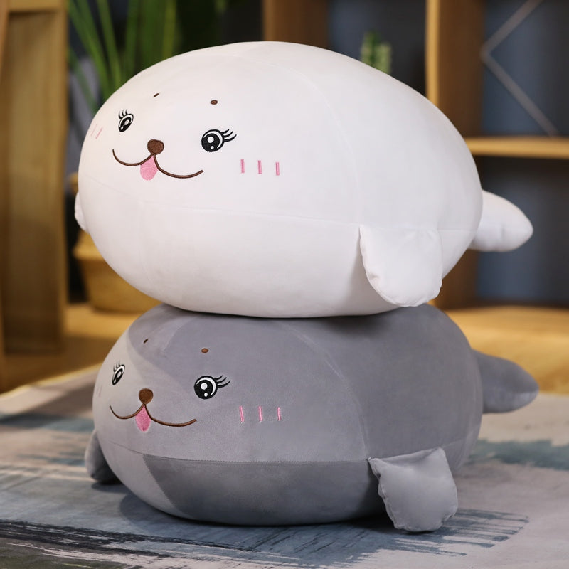 Kawaii Fluffy Seal Plushies Wakaii