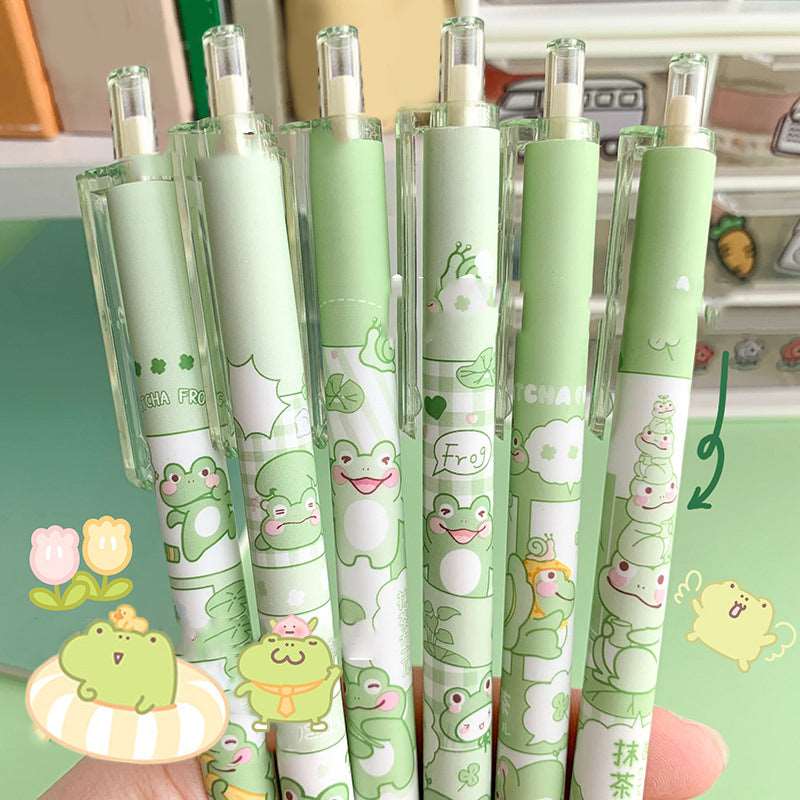 Kawaii Froggy Matte Pens Set