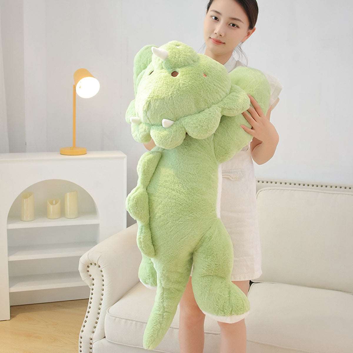 Kawaii Green Dinosaur Plushie Wakaii1