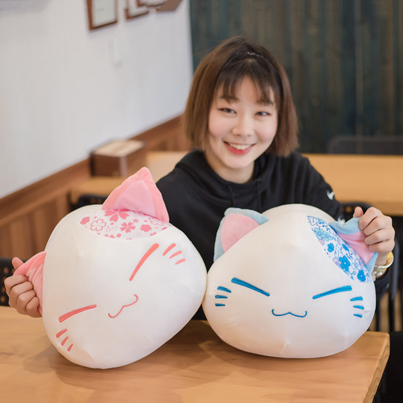 Kawaii Japanese Floral Cat Balls Plushies Wakaii