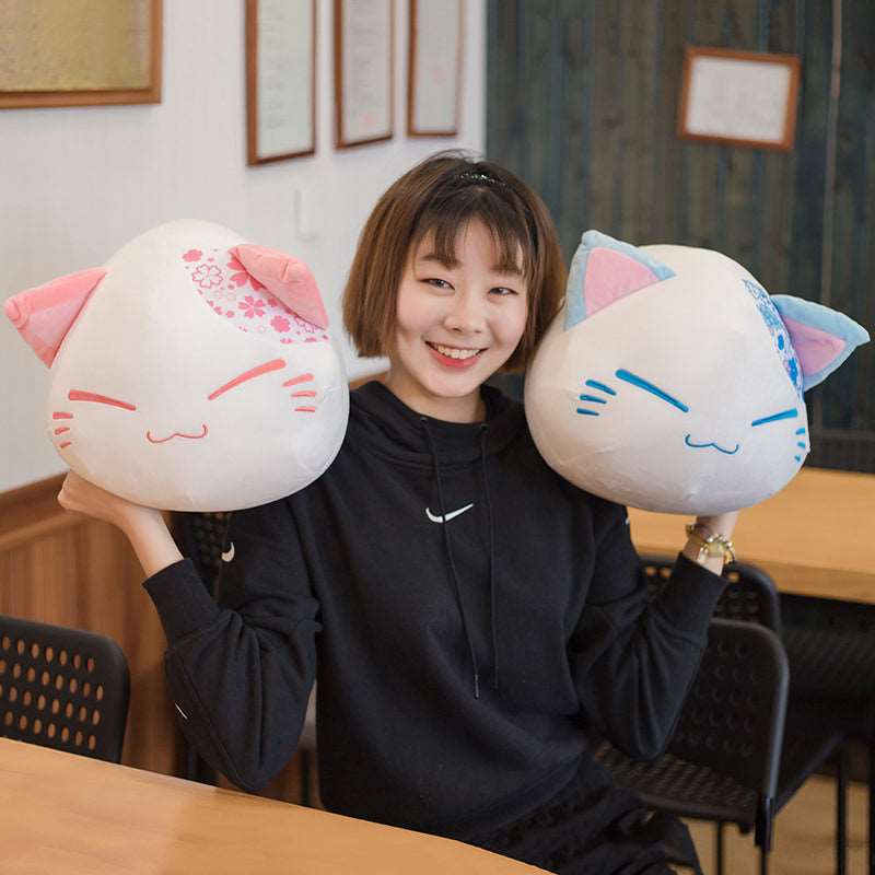 Kawaii Japanese Floral Cat Balls Plushies Wakaii