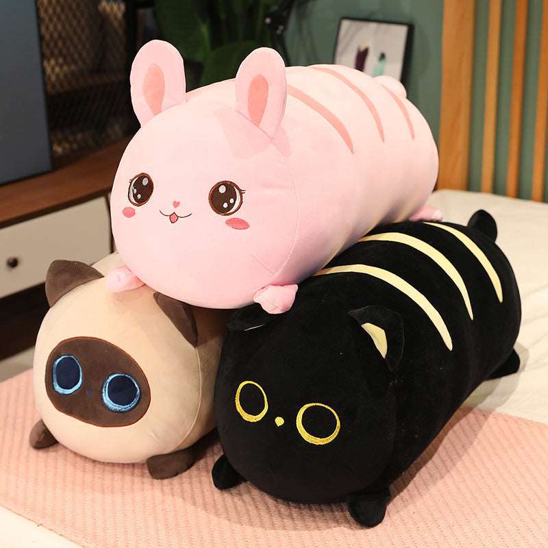 Kawaii Laying Cats & Bunnies Plushies Wakaii