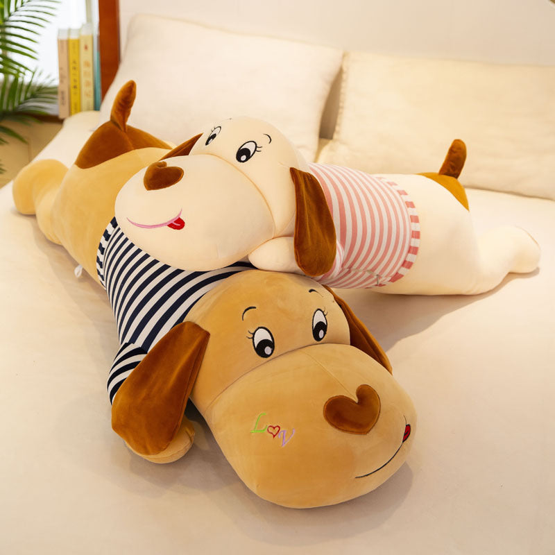 Kawaii Laying Dog Plushies Duo Wakaii