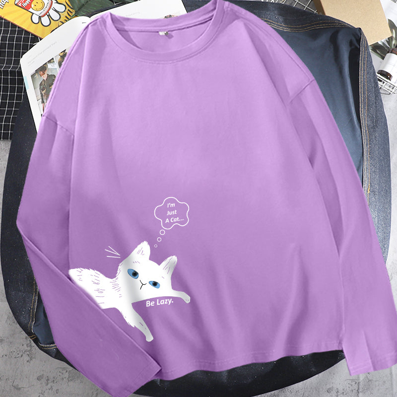 Kawaii Lazy Cat Sweatshirt Wakaii