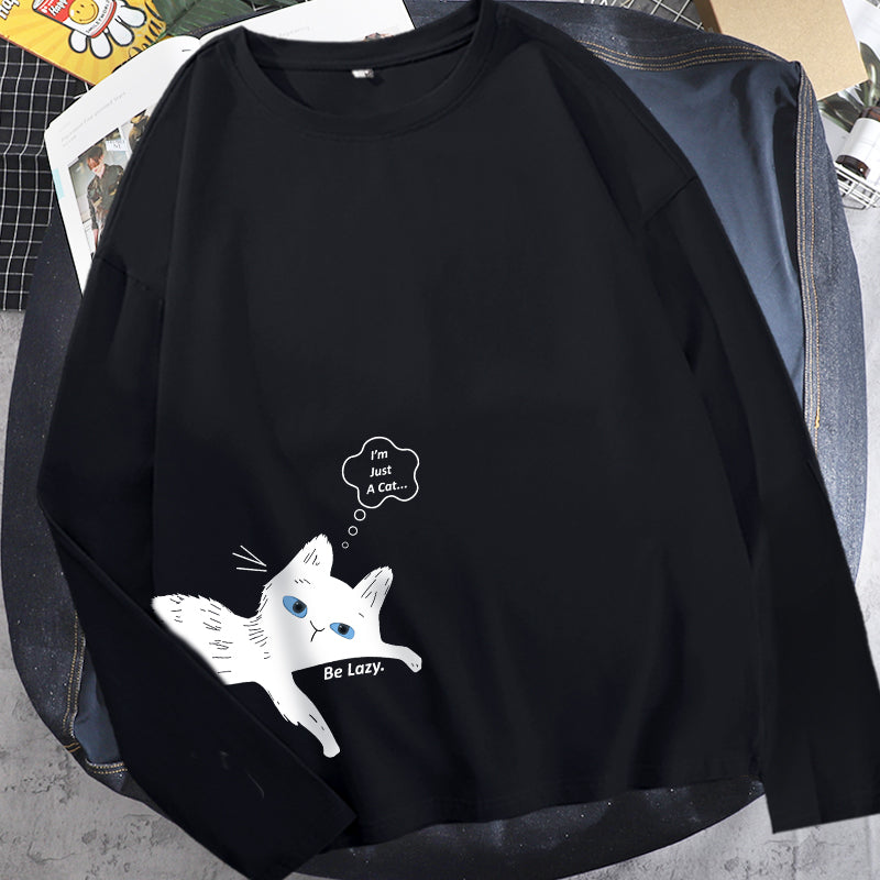 Kawaii Lazy Cat Sweatshirt Wakaii
