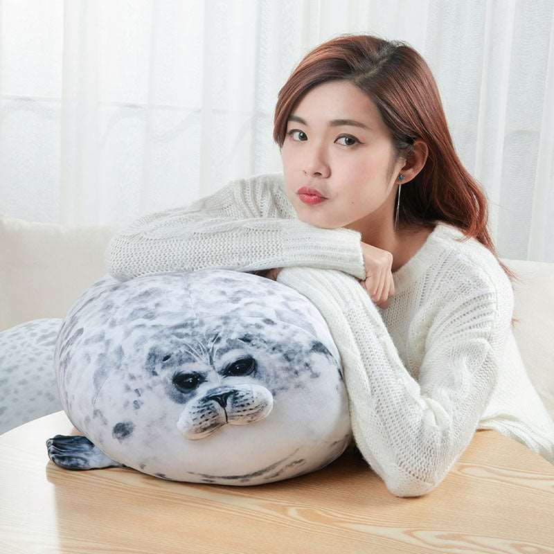 Kawaii Lazy Chubby Seal Plushies Wakaii